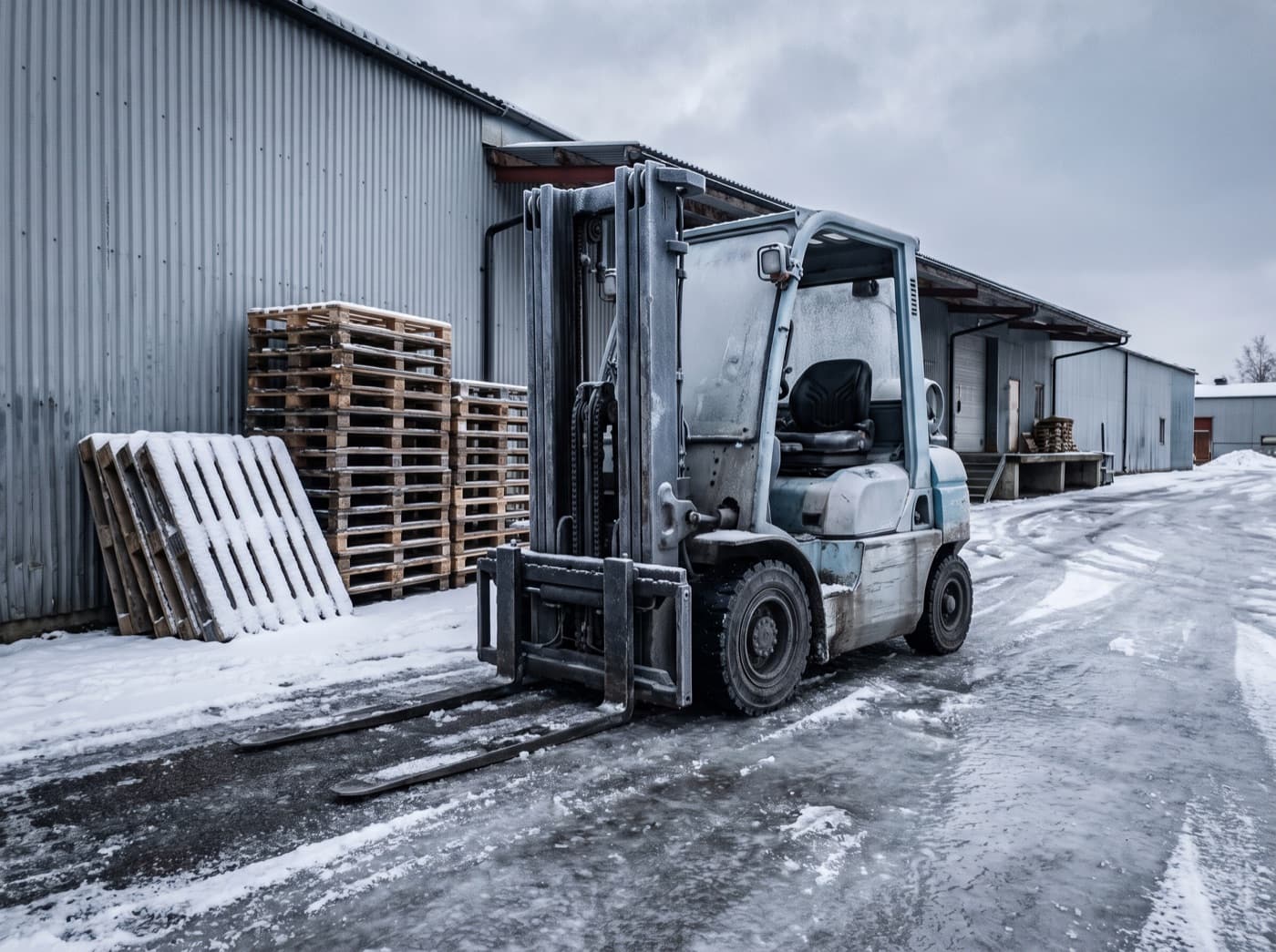 Truck i vintermiljö